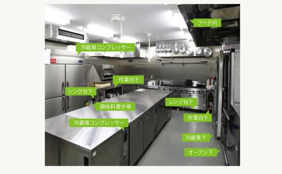 アドビオン®LSジェル 厨房での施工事例